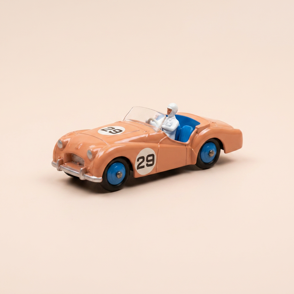 Triumph TR2 Sport in lachsfarben Nummer 23 Dinky-Toys (Atlas Editionen) - Nr. 111