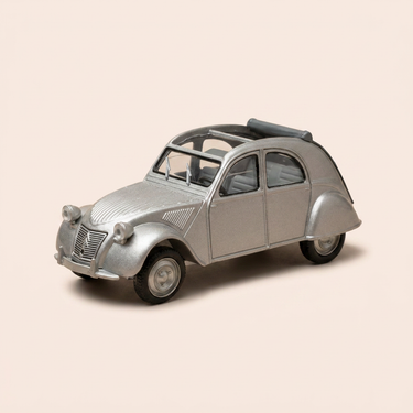 Voiture miniature - Citroën 2 CV grise de 1949 (blister)