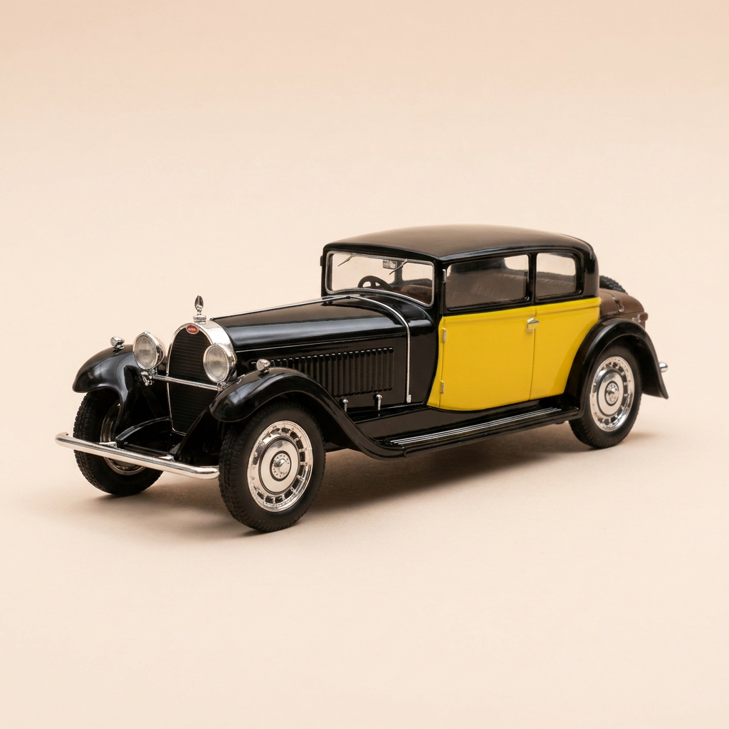 1929 Bugatti Type 41 Royale Coach Weymann Black and Yellow - Box N°2