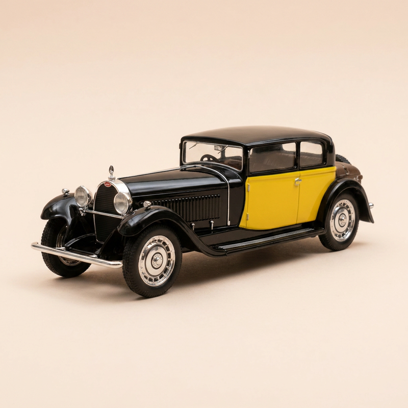 Bugatti type 41 Royale Coach Weymann noire et jaune de 1929 - boite N°2