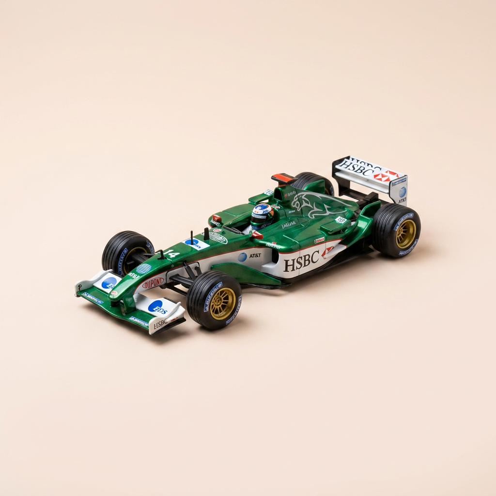 Jaguar R4 verte numéro 14 - Formule 1 de 2004 (Mark Webber)