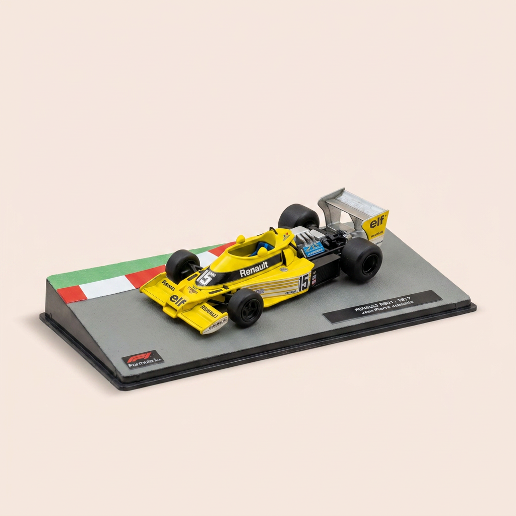 Renault RS01 yellow and black number 15 - 24 Hours of Le Mans 1977 (Jean-Pierre Jabouille)
