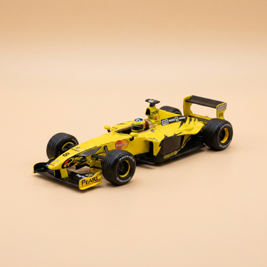 Voiture miniature - Jordan 199 jaune numéro 8 - Formule 1 de 1999 (Heinz-Harald Frentzen)