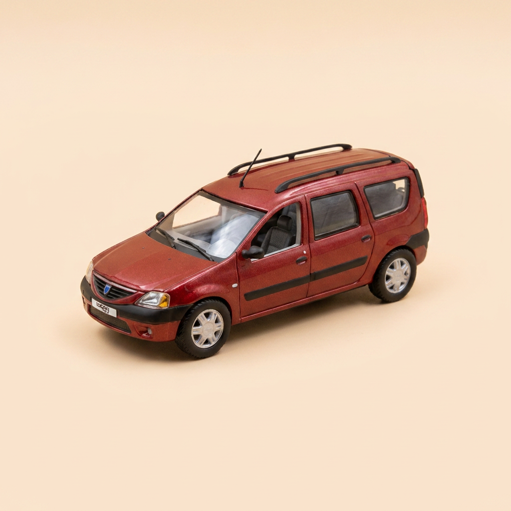 Renault Dacia Logan MCV rouge foncée de 2006 - ELIGOR (coffret boite rectangle)