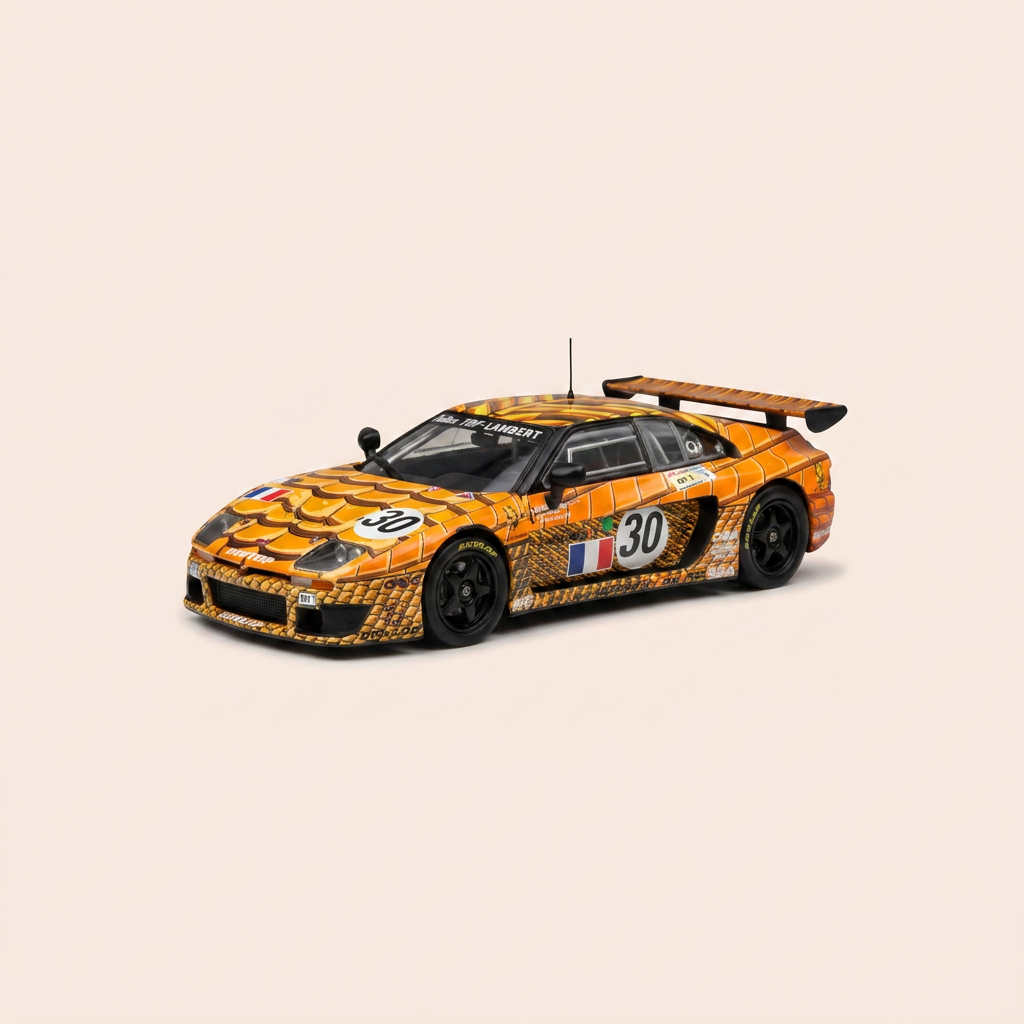 Venturi 600 LM orange with tile pattern number 30 - 24 Hours of Le Mans 1994