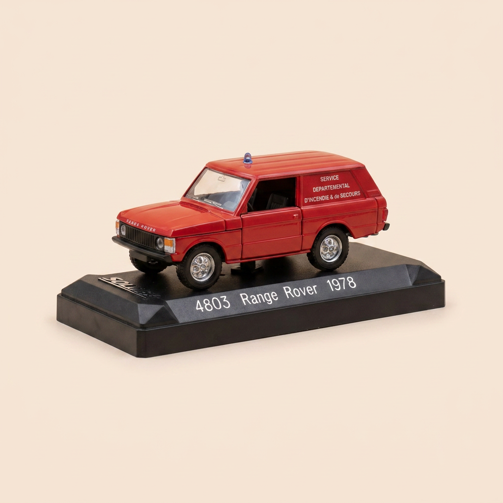 Range Rover rouge de 1978 POMPIERS - Solido référence 4803 (Service départemental d'incendie et de secours)
