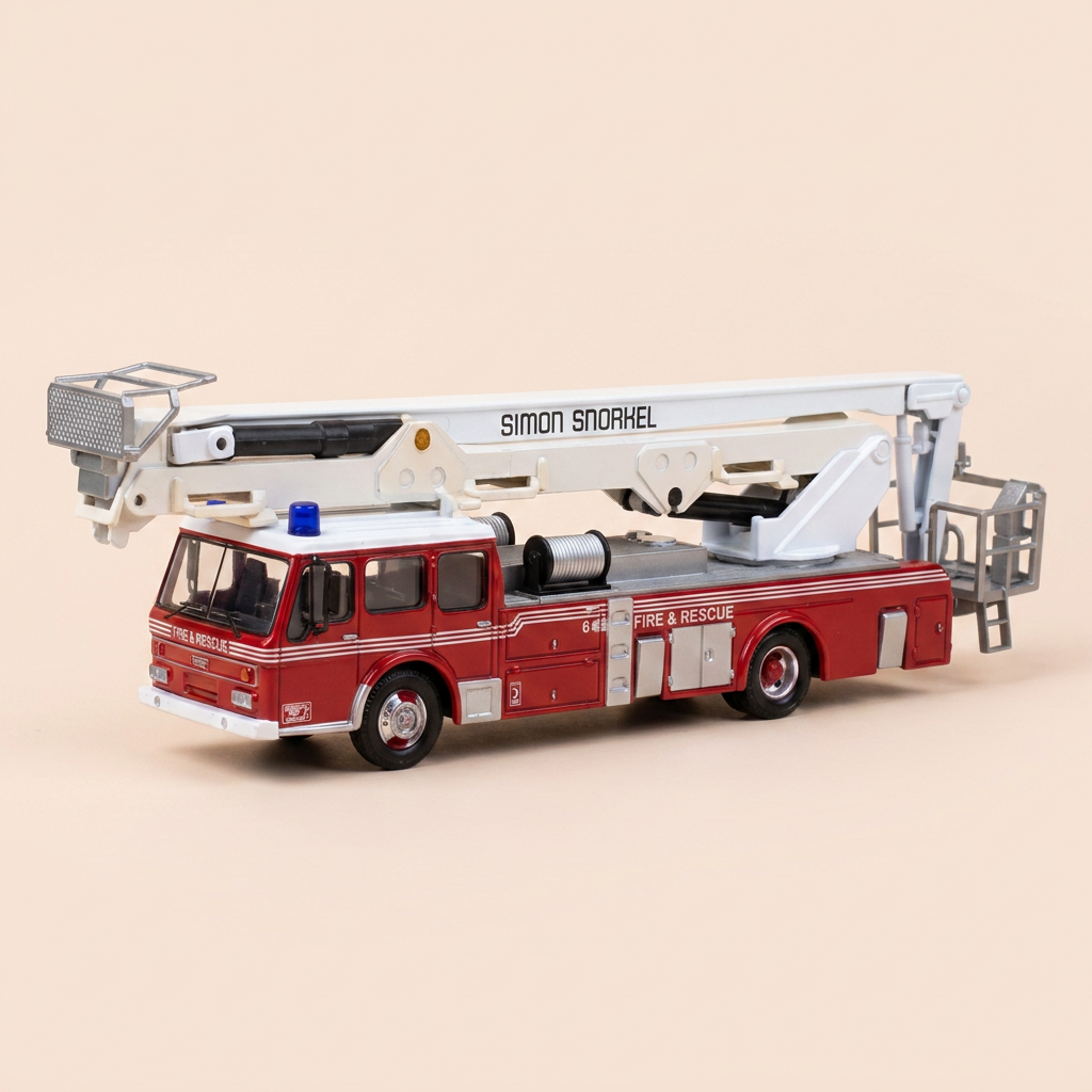 Camion de POMPIERS américain Dennis F125 Snorkel SS263 - CORGI  référence ANI3009