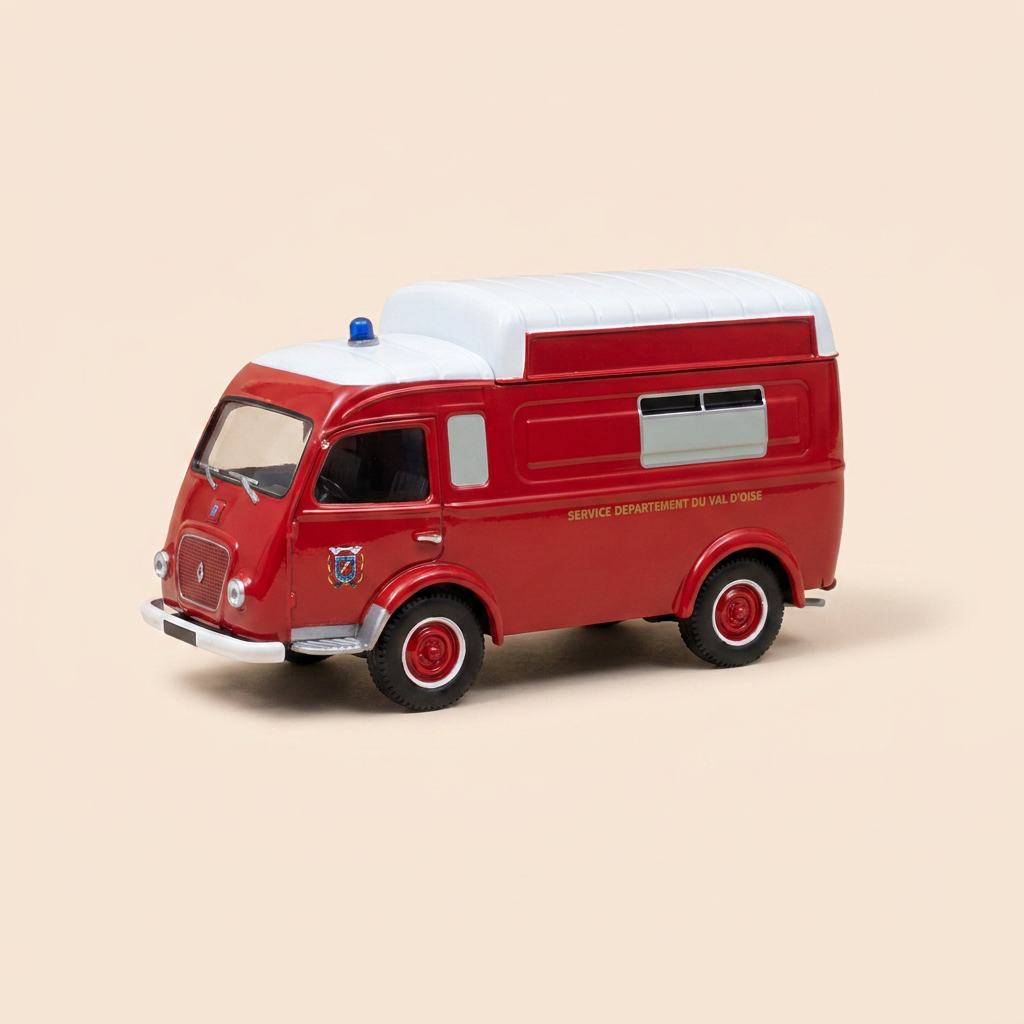 Renault 1000 Kg rouge ambulance POMPIERS du Val d'Oise - CORGI référence EX700538