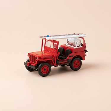 Voiture miniature - Jeep Willys rouge POMPIERS du Tarn - NOREV