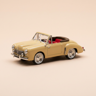 Voiture miniature - Renault 4 CV cabriolet Duriez marron de 1950 (blister)