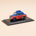 Voiture miniature - Renault 4 CV bleue et rouge prototype taxi de 1953