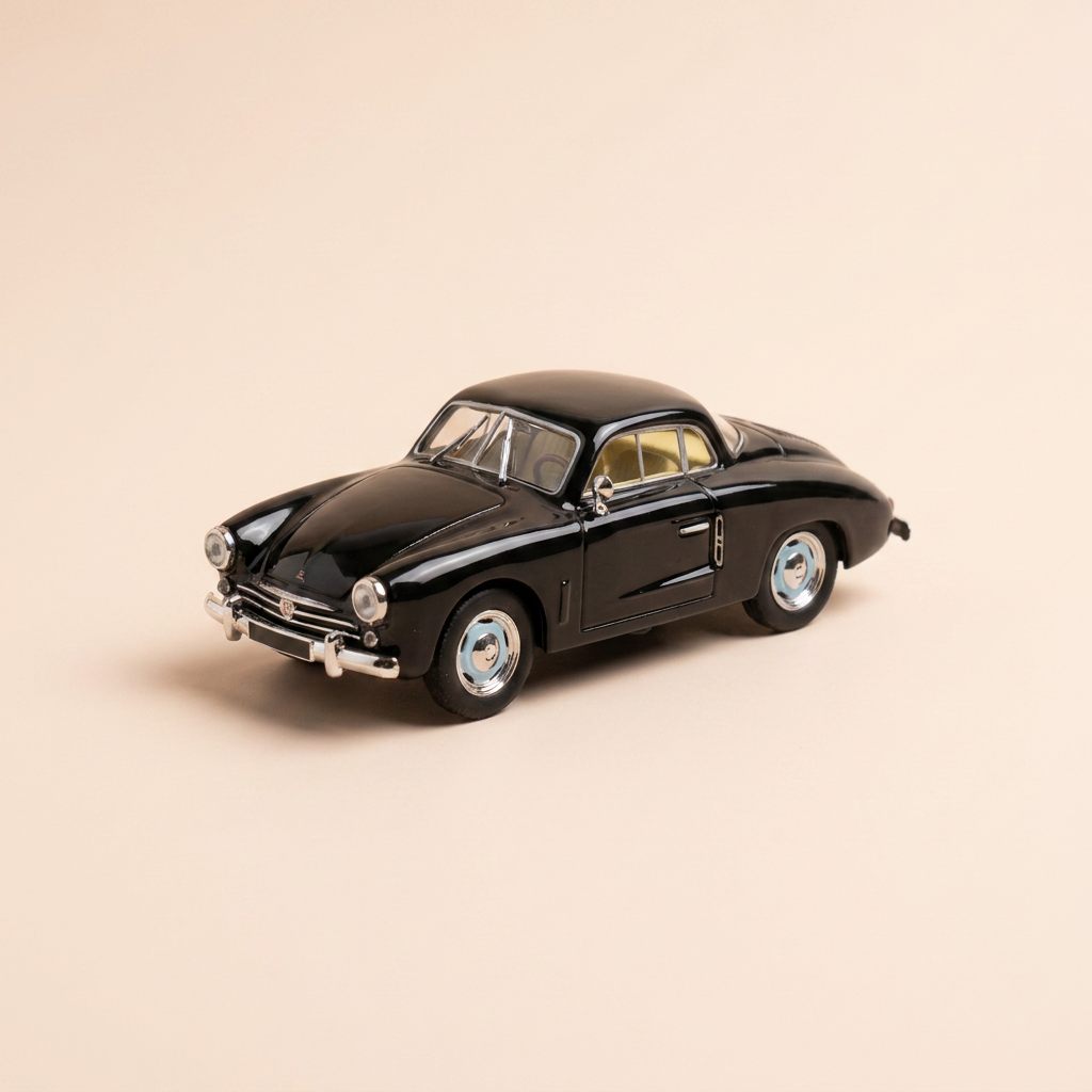 Voiture miniature - Renault 4 CV coach noire Vernet-Pairard type R 1062 de 1954