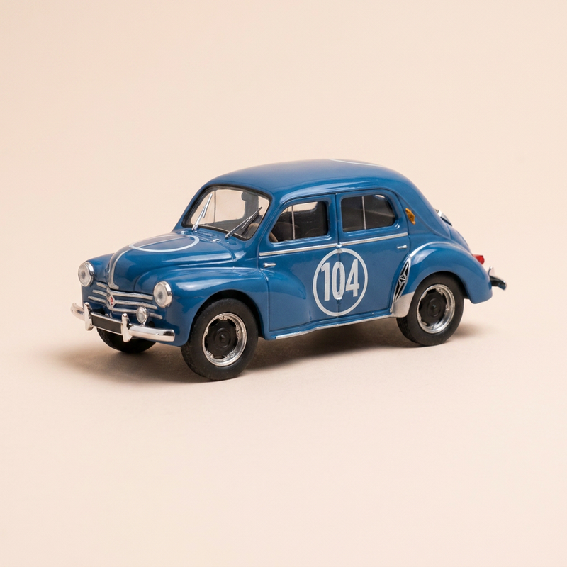Renault 4 CV blauwe nummer 104 type R 1062 - Tour de France 1953 (blister)