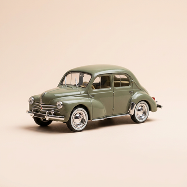 Voiture miniature - Renault 4 CV verte de 1954 - Solido référence 4537 (boite plexi)