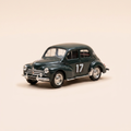 Voiture miniature - Renault 4 CV RALLYE verte numéro 17 - Solido référence 1919 (boite plexi) - avec 2 décalco sur la voiture