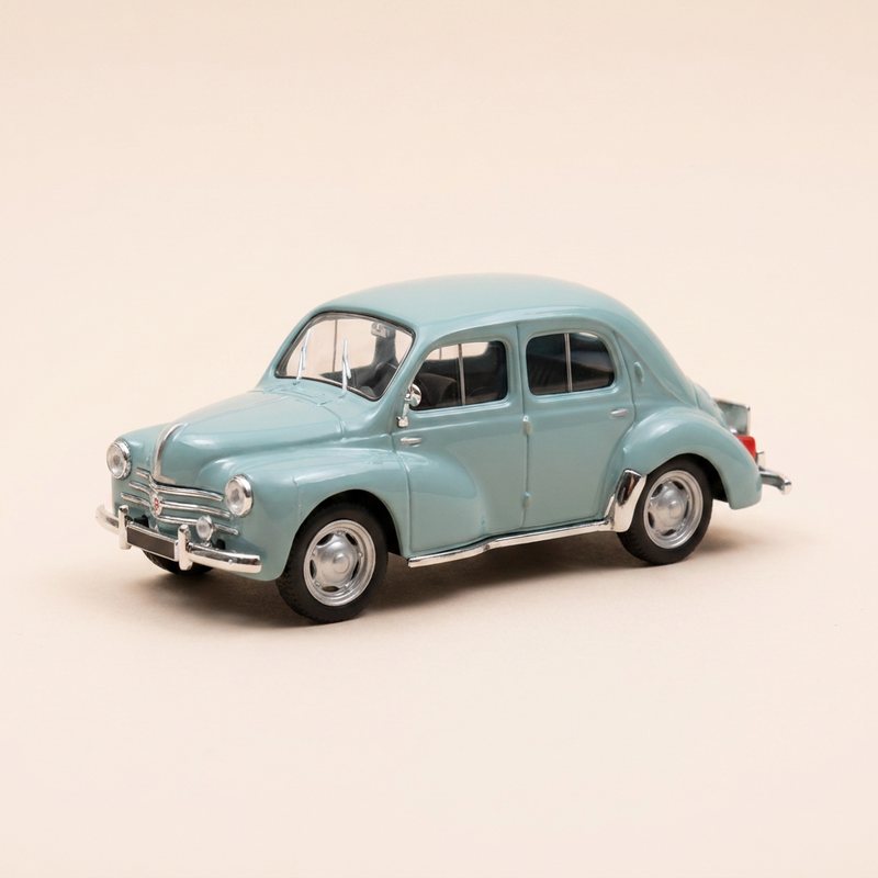 Renault 4 CV gréng vun 1947 (plexi Box)