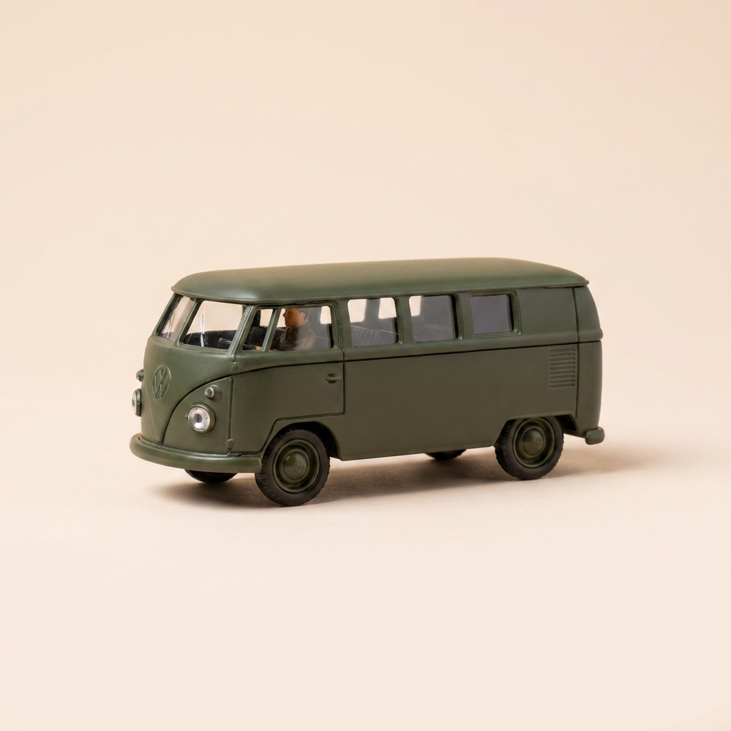 Voiture miniature - Volkswagen Combi militaire - Solido (fabrication française) - boite N°DA4798