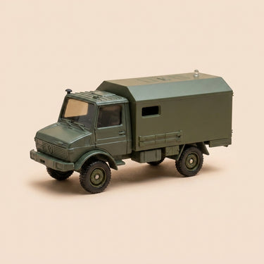 Voiture miniature - Camion militaire Mercedes Unimog - Solido (fabrication française) - boite N°DR8643