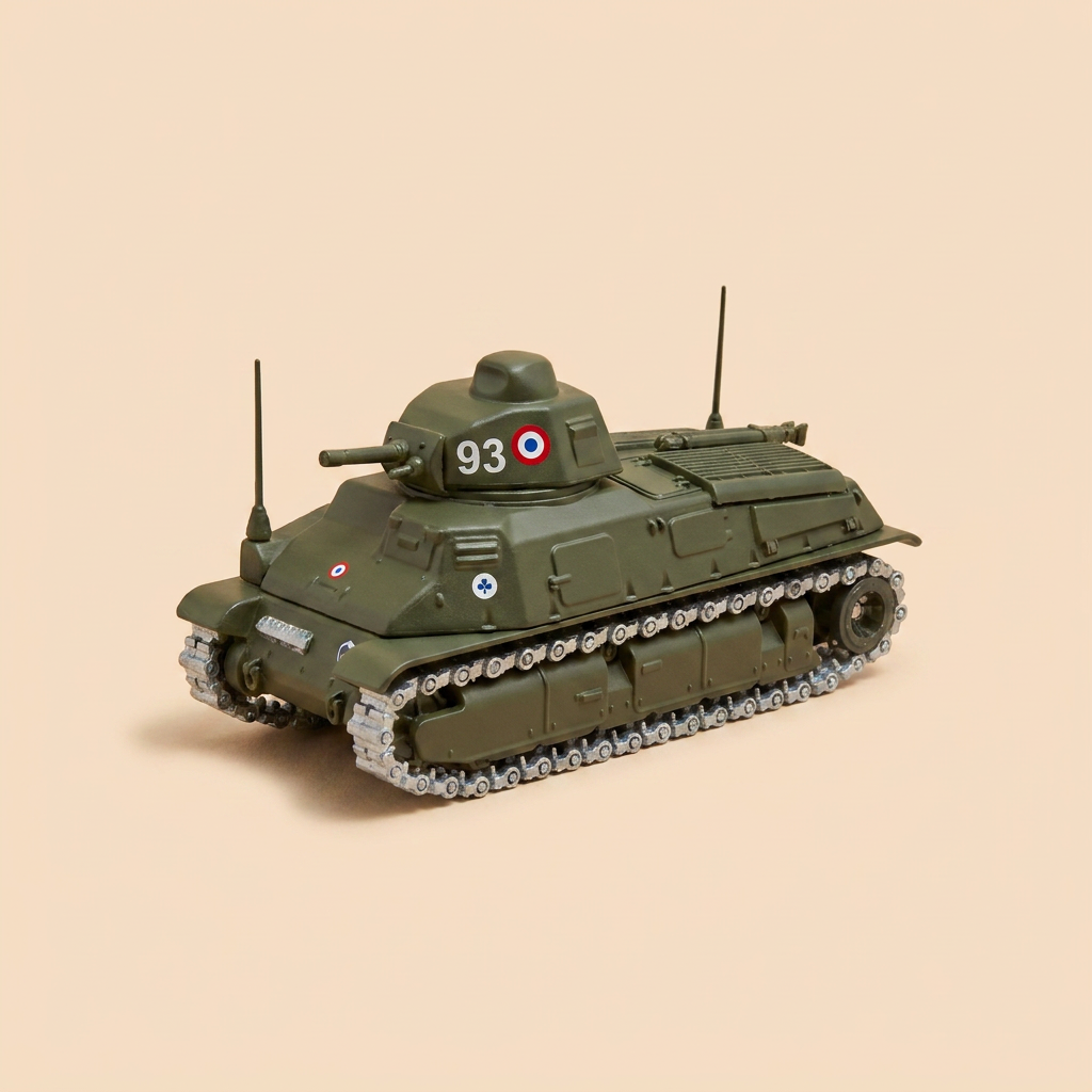 Voiture miniature - Char militaire Somua S 35 - Solido (fabrication française) - boite N°CE9462
