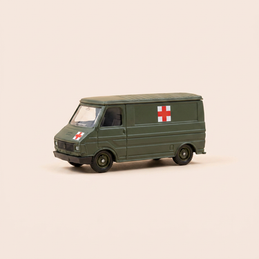 Voiture miniature - Citroën C35 ambulance militaire - Solido (fabrication ?) - boite N°DW6200