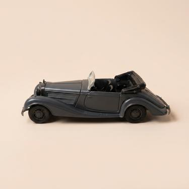 Voiture miniature - Voiture militaire Mercedes 540K grise foncée de 1939 - Solido (fabrication française) - boite N°DR7929