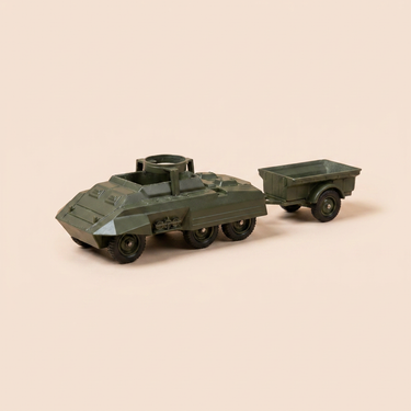 Voiture miniature - Véhicule militaire Combat car M-20 ET SA REMORQUE - solido (fabrication française) - boite N°DF9302