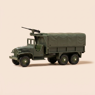 Voiture miniature - Camion militaire GMC avec mitrailleuse - Solido (fabrication ??) - boite N°CO7284