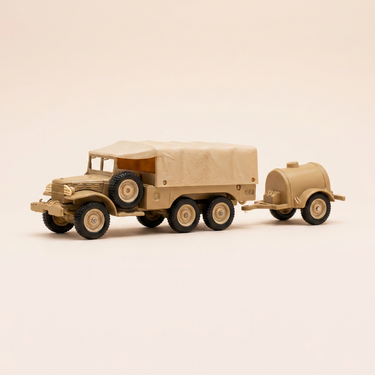 Voiture miniature - Dodge 6x6 militaire et sa citerne - Solido (fabrication française) - boite N°BO0349