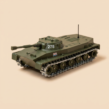 Voiture miniature - Char militaire amphibie PT 76 (URSS) - Solido (fabrication française) - boite N°CS0978