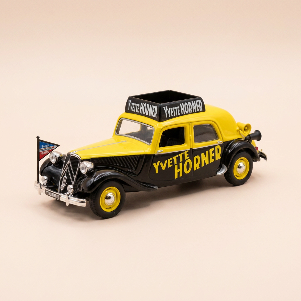 Citroën Traction 15 six geel en zwart YVETTE HORNER