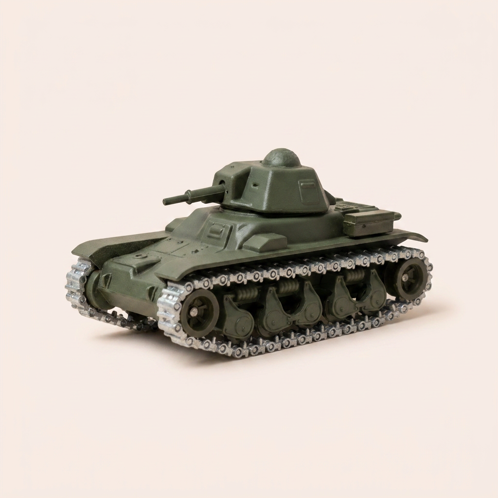 Voiture miniature - Char militaire RENAULT R 35 - Solido (fabrication française) - Pas de boite