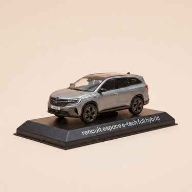 Voiture miniature - Renault Espace e-tech full hybrid grise - NOREV (voiture électrique)
