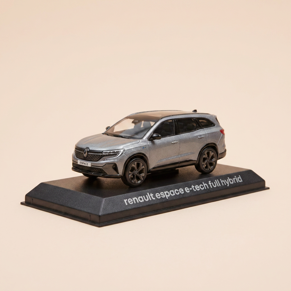 Voiture miniature - Renault Espace e-tech full hybrid grise - NOREV (voiture électrique)