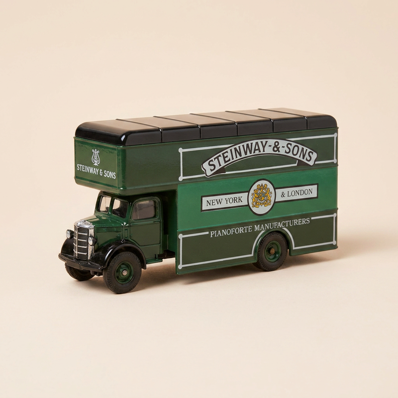 Camion Bedford O Series Pantechnicon vert et vert - Steinway & Sons - CORGI