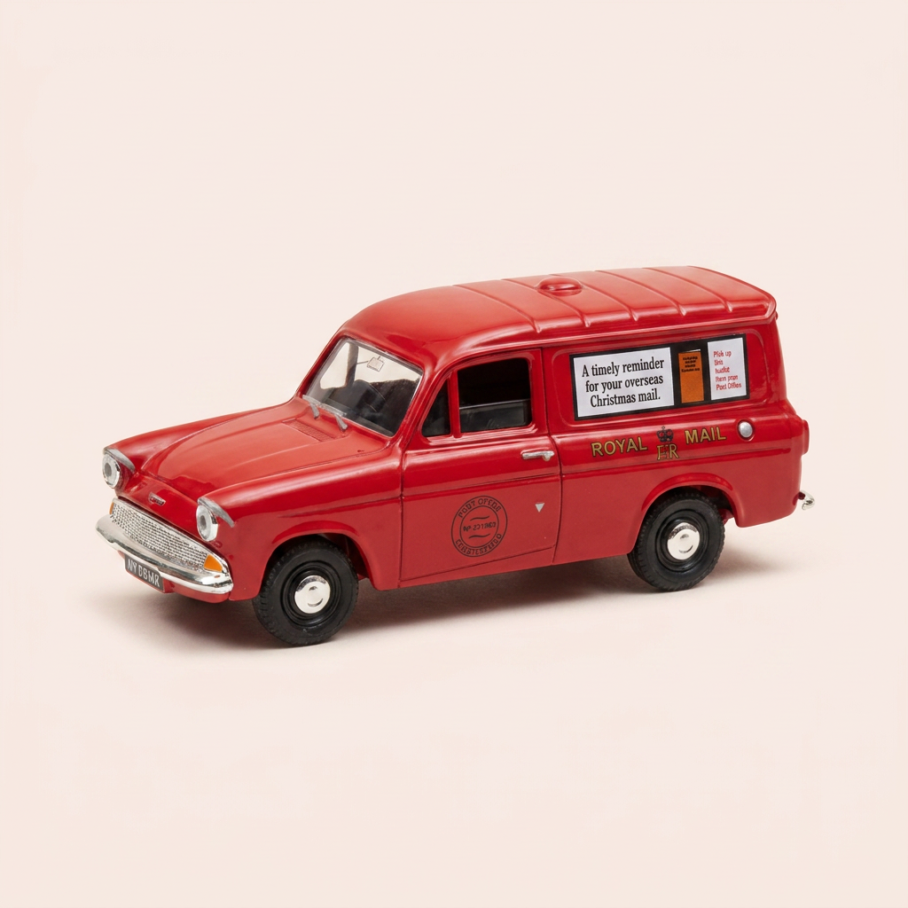 Furgão Ford Anglia Vermelho - Coleção Vanguards referência VA4000