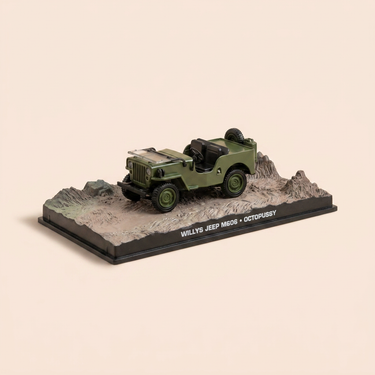 Voiture miniature - Jeep Willys M606 verte - JAMES BONS - OCTOPUSSY