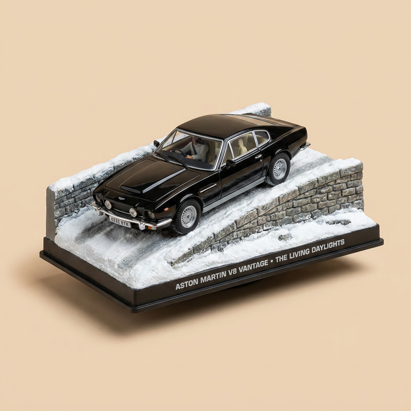 Aston Martin V8 Vantage Zwart - JAMES BOND - MOORD IS GEEN SPELLETJE (The Living Daylights)
