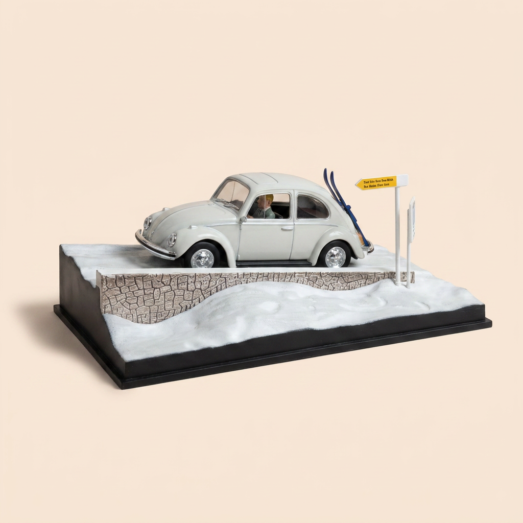 Volkswagen Beetle blanca (blanco roto) - JAMES BOND - AL SERVICIO DE SU MAJESTAD