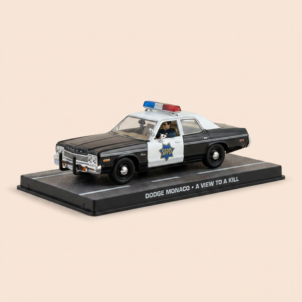 Dodge Monaco noire et blanche (Emergency 911) - JAMES BOND - DANGEREUSEMENT VOTRE (A view to a kill)