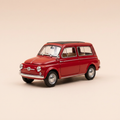 Voiture miniature - Micro voiture d'antan Fiat 500 Giardiniera rouge de 1961 - voiture italienne
