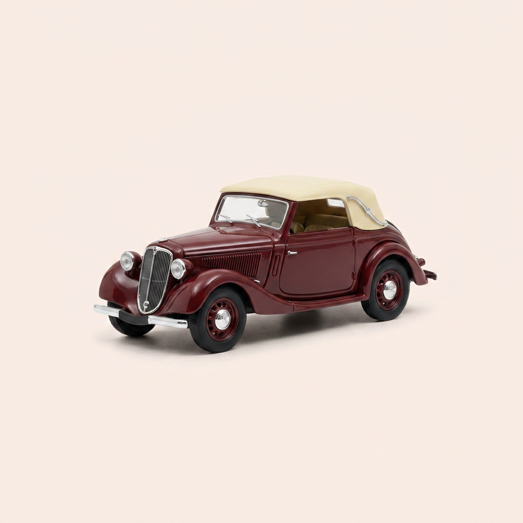 Micro voiture d'antan JULIEN MM5 bordeaux de 1947 - voiture française