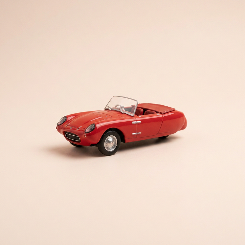 Micro voiture d'antan Berkeley T-60 rouge de 1960 - voiture anglaise