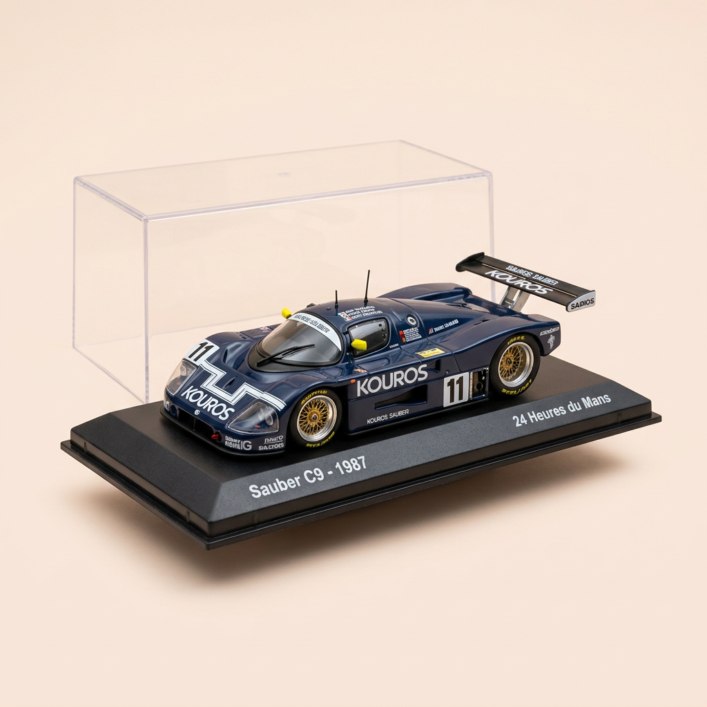 Sauber C9 azul oscuro número 61 - 24 horas de Le Mans de 1987
