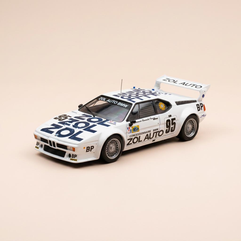 BMW M1 Gr.4 blanche numéro 95 - 24 heures du Mans de 1980