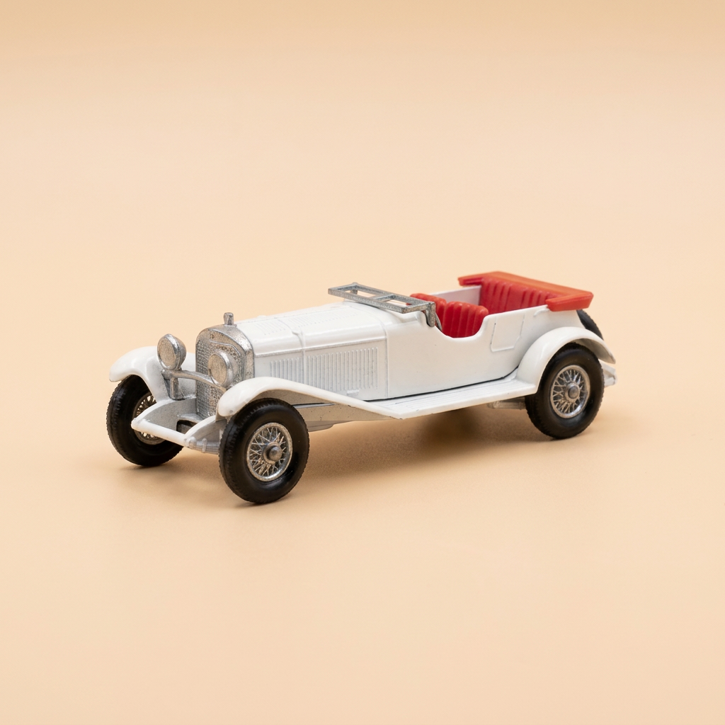 Mercedes 36/220 blanche (blanc cassé) de 1928 - MATCHBOX référence Y-10 (fabrication en Angleterre)