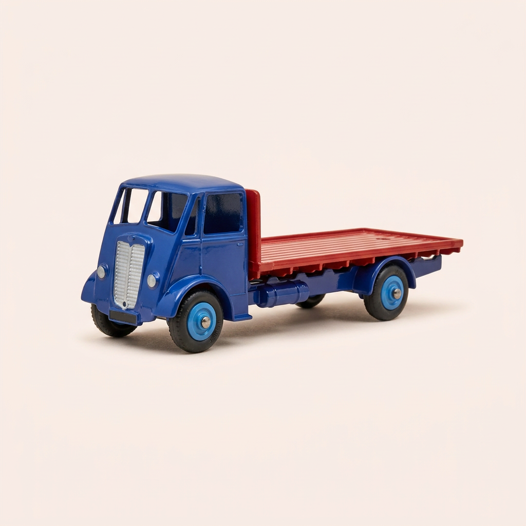 Camion GUY Flat Truck bleue et rouge - Dinky-Toys N°512 (Editions Atlas)