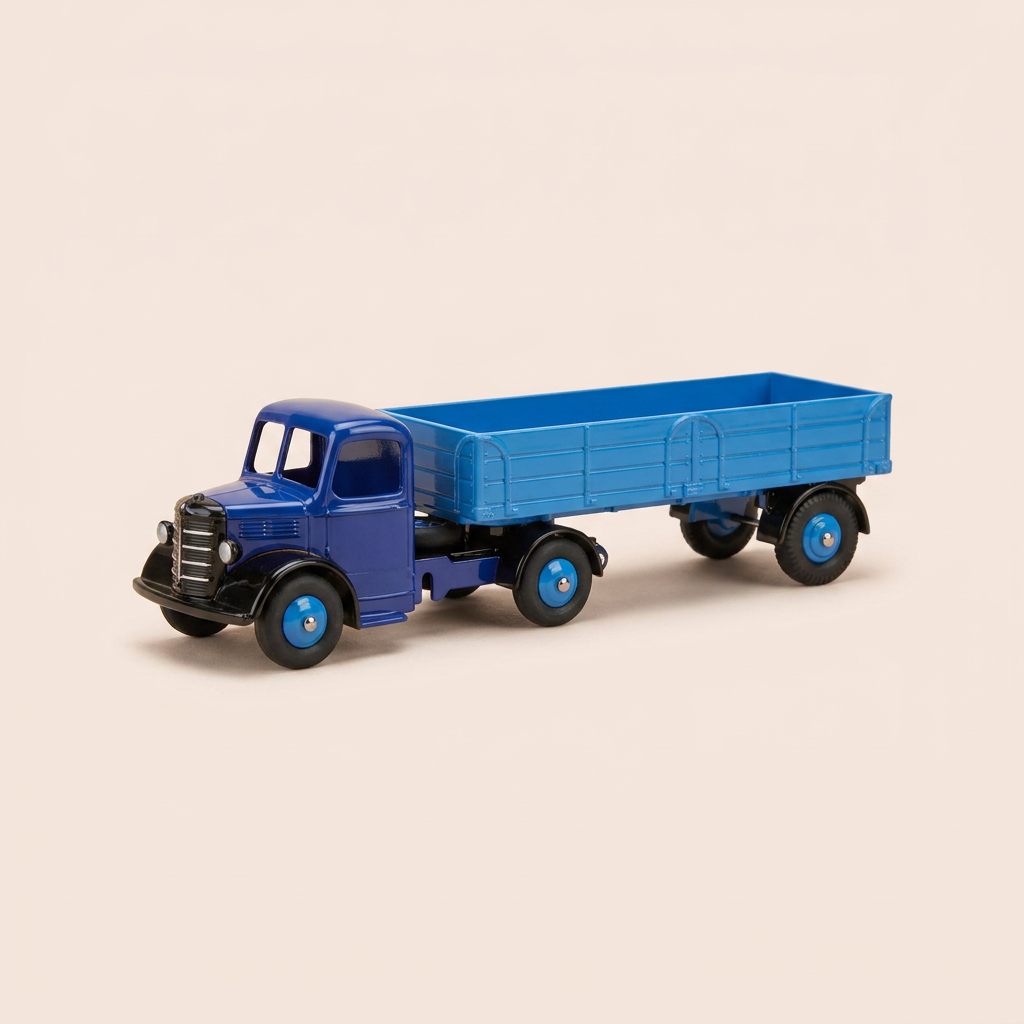 Camion articulé Bedford Lorry bleu - DAN-TOYS référence DAN-282 (Editions Atlas)