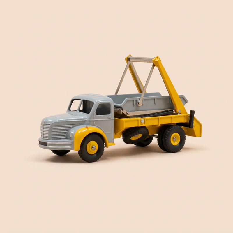 Berliet Marrel Multibenne Truck Yellow and Grey - Dinky-Supertoys No. 34C (Editions Atlas)