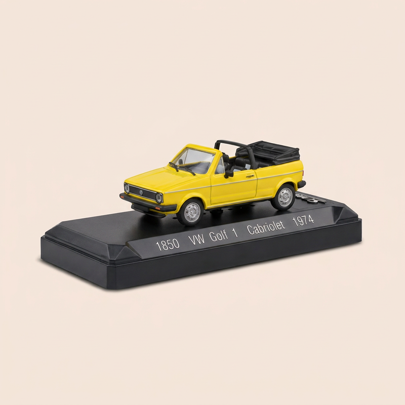 Volkswagen Golf 1 cabriolet żółty z 1974 - Solido referencja 1850