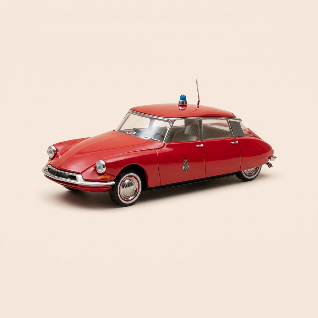 Citroën DS rouge de pompiers